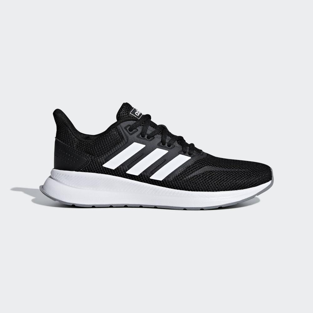 Adidas Women's Runfalcon Walking Shoes Black/White/Grey Ireland F36218